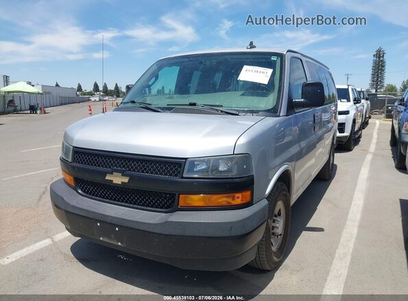 1GAWGEFG1K1287913 2019 CHEVROLET EXPRESS Silver Front left