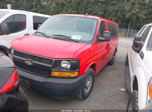 1GAWGEFG4H1101824 2017 CHEVROLET EXPRESS Red Առջևի ձախ երեք քառորդ տեսարան