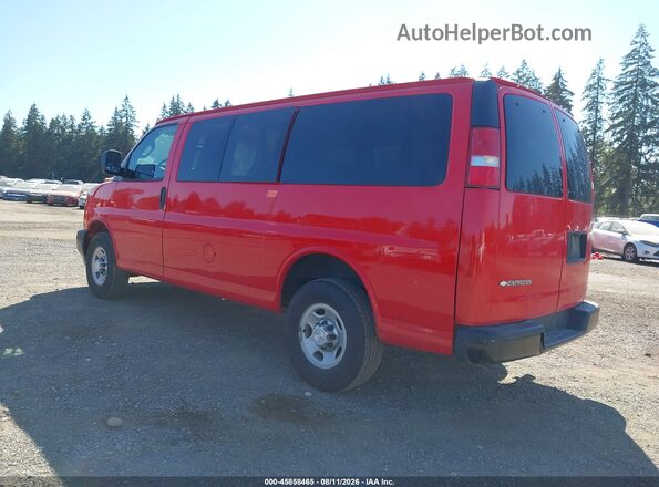 1GAWGEFG4H1101824 2017 CHEVROLET EXPRESS Red Հետևի ձախ