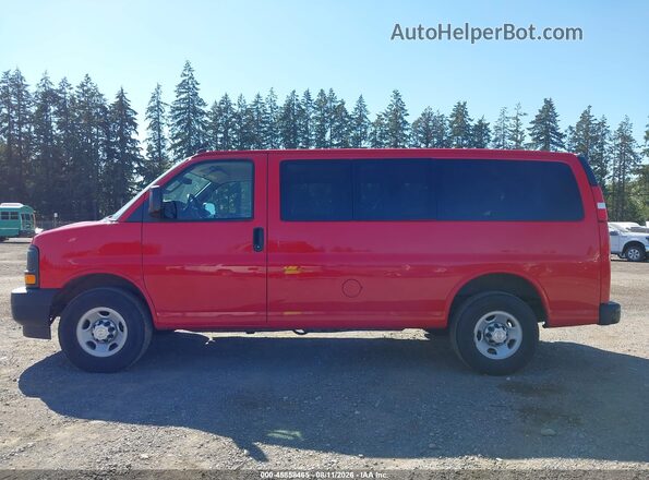 1GAWGEFG4H1101824 2017 CHEVROLET EXPRESS Red Սալոնի 360 աստիճան տեսք