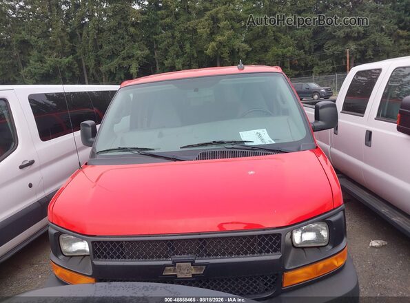 1GAWGEFG4H1101824 2017 CHEVROLET EXPRESS Red Սարքավորումների վահանակի տեսք