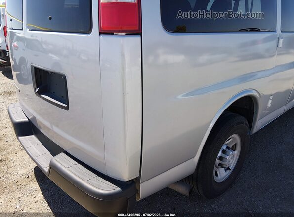 1GAWGEFG6K1287258 2019 CHEVROLET EXPRESS Silver Front view