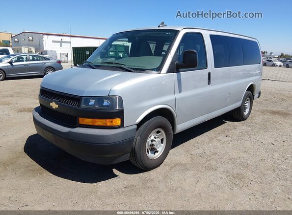 1GAWGEFG6K1287258 2019 CHEVROLET EXPRESS Silver Front left