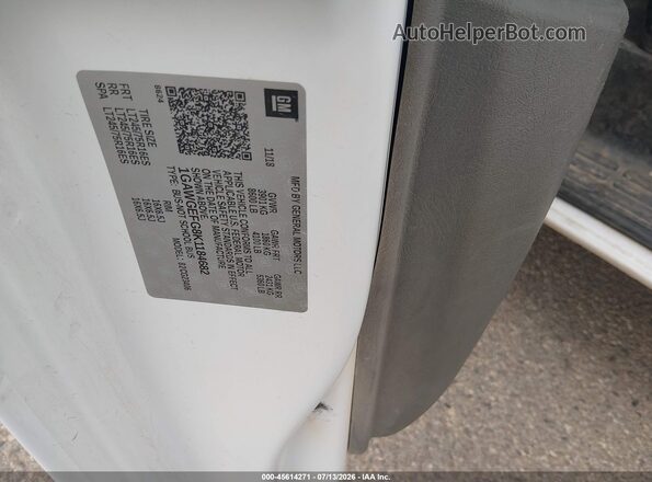 1GAWGEFG8K1184682 2019 CHEVROLET EXPRESS White Engine compartment view
