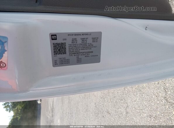 1GAWGEFP1P1120930 2023 CHEVROLET EXPRESS White Engine compartment view