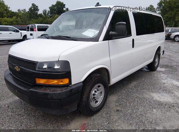 1GAWGEFPXL1256449 2020 CHEVROLET EXPRESS White Front left