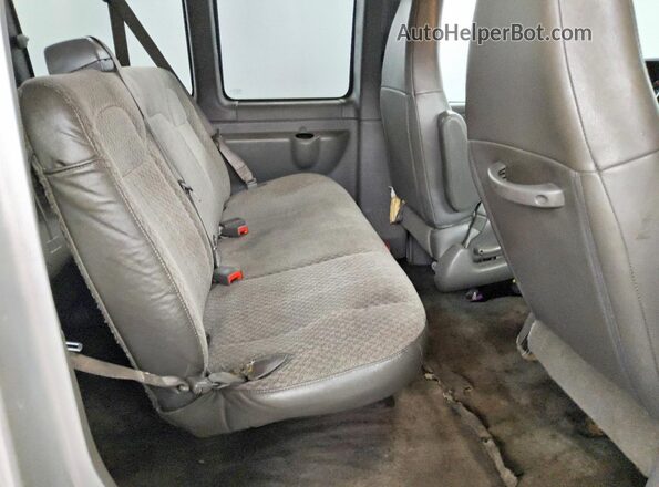 1GAWGFFP6J1335569 2018 CHEVROLET EXPRESS Silver Widok wnętrza z tyłu