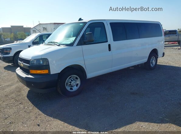 1GAZGNFG2K1328885 2019 CHEVROLET EXPRESS Белый Передняя левая четверть