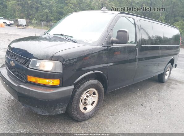 1GAZGNFG5K1330730 2019 CHEVROLET EXPRESS Black Առջևի ձախ երեք քառորդ տեսարան