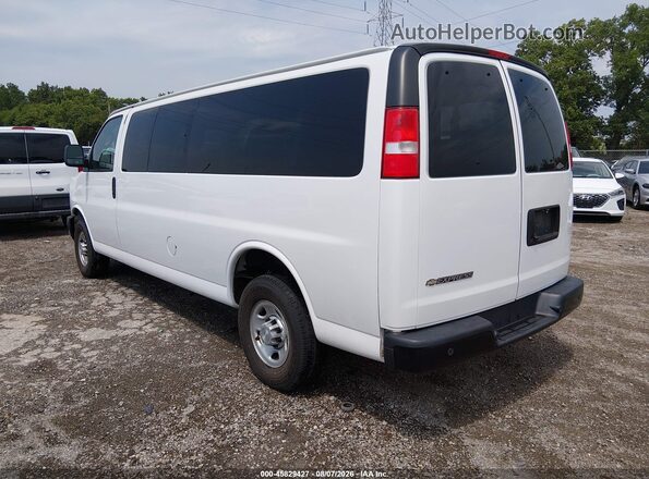 1GAZGNFG8K1333069 2019 CHEVROLET EXPRESS White Trasero izquierdo