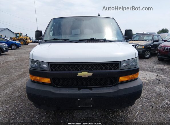 1GAZGNFG8K1333069 2019 CHEVROLET EXPRESS White Vista del cuadro de instrumentos