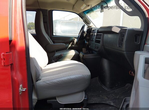 1GAZGNFP4L1256377 2020 CHEVROLET EXPRESS Красный Вид салона спереди