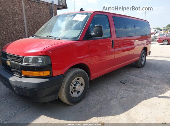1GAZGNFP4L1256377 2020 CHEVROLET EXPRESS Красный Передняя левая четверть