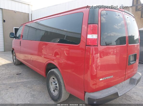 1GAZGNFP4L1256377 2020 CHEVROLET EXPRESS Красный Задняя левая четверть