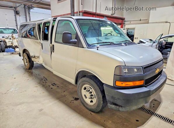 1GAZGNFP4P1105982 2023 CHEVROLET EXPRESS Silver Widok z przodu