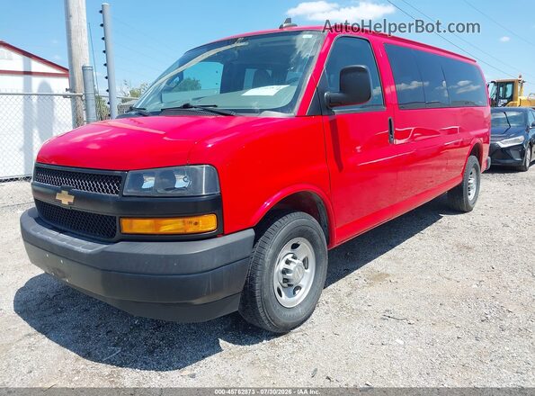 1GAZGNFP5M1152417 2021 CHEVROLET EXPRESS Red Front left