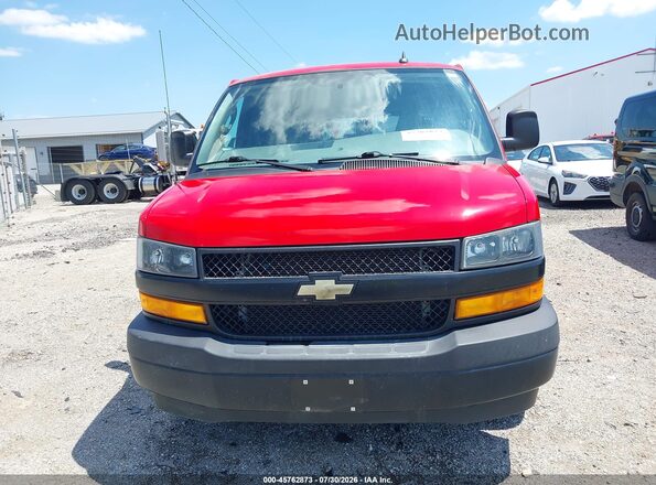 1GAZGNFP5M1152417 2021 CHEVROLET EXPRESS Red Rear interior view