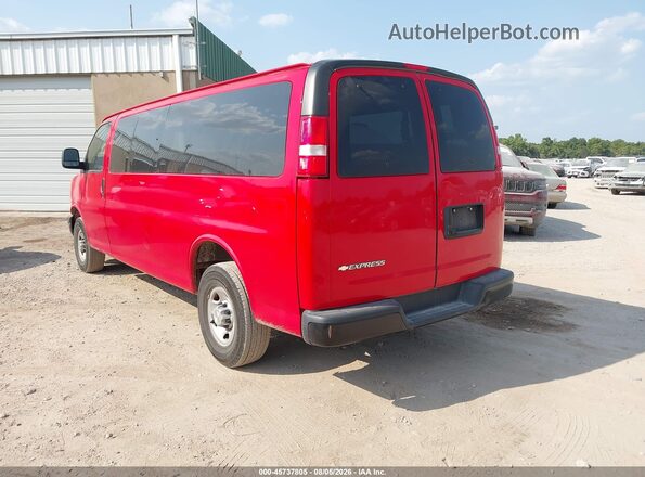 1GAZGNFP8P1111221 2023 CHEVROLET EXPRESS Red Задня ліва чверть