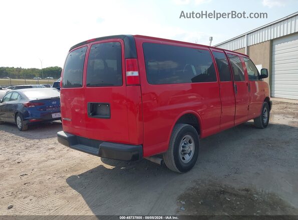 1GAZGNFP8P1111221 2023 CHEVROLET EXPRESS Red Задня права чверть