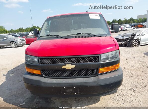 1GAZGNFP8P1111221 2023 CHEVROLET EXPRESS Red Вид задньої частини салону