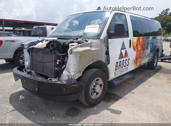1GAZGNFP9P1195047 2023 CHEVROLET EXPRESS White Vista tres cuartos delantera izquierda