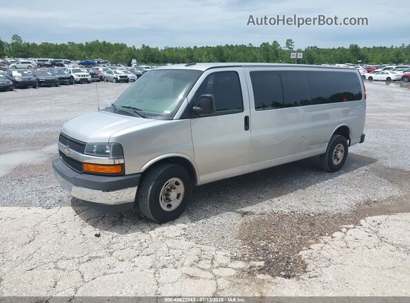 1GAZGPFG0J1161582 2018 CHEVROLET EXPRESS Gray წინა მარცხენა ხედი სამი მეოთხედიდან