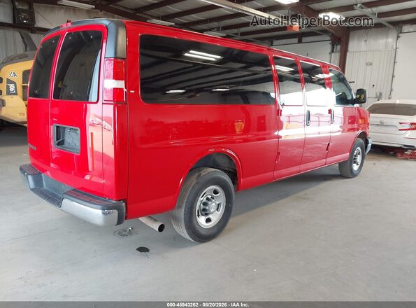 1GAZGPFG1J1299857 2018 CHEVROLET EXPRESS Красный Задняя правая четверть