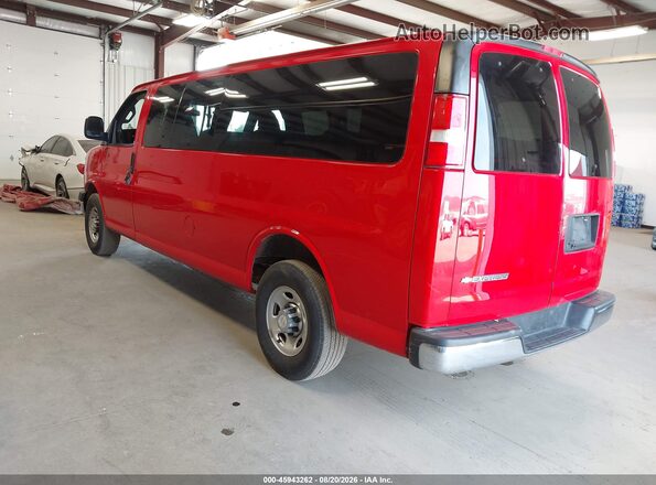 1GAZGPFG1J1299857 2018 CHEVROLET EXPRESS Красный Задняя левая четверть