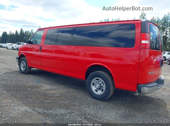 1GAZGPFG2H1109607 2017 CHEVROLET EXPRESS Red Задня ліва чверть