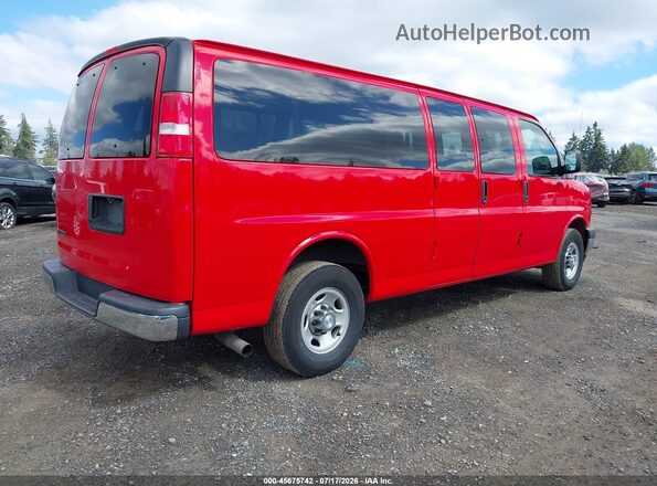 1GAZGPFG2H1109607 2017 CHEVROLET EXPRESS Red Задня права чверть