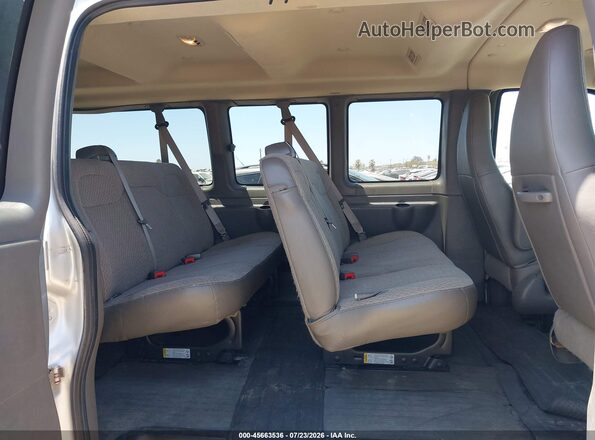 1GAZGPFG2J1299754 2018 CHEVROLET EXPRESS Silver VIN კოდის სტიკერის ხედი