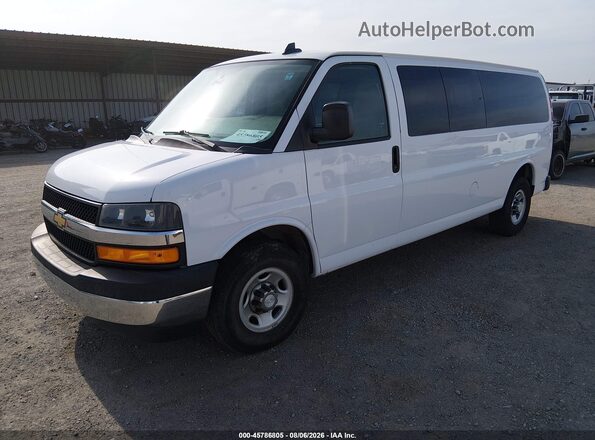 1GAZGPFG4J1301343 2018 CHEVROLET EXPRESS White Vista tres cuartos delantera izquierda