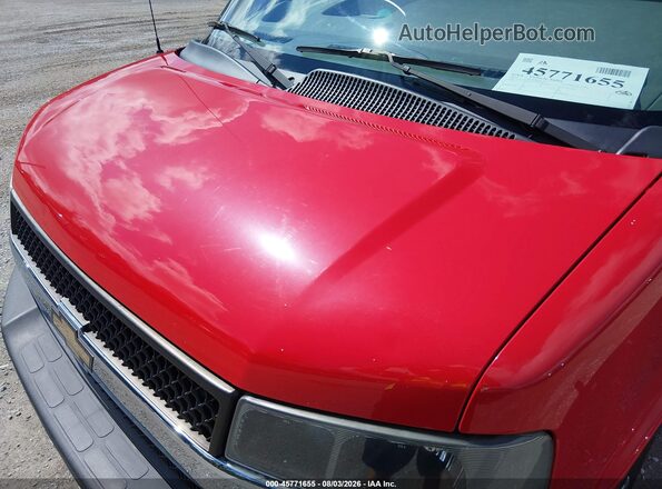 1GAZGPFG5H1266998 2017 CHEVROLET EXPRESS Red Front view