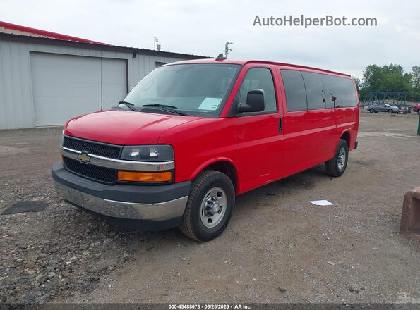 1GAZGPFG7H1230892 2017 CHEVROLET EXPRESS Red Передня ліва чверть