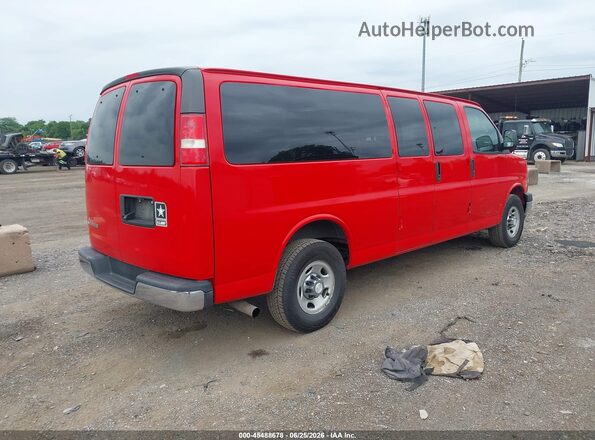 1GAZGPFG7H1230892 2017 CHEVROLET EXPRESS Red Задня права чверть