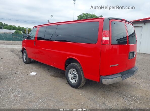 1GAZGPFG7H1230892 2017 CHEVROLET EXPRESS Red Задня ліва чверть