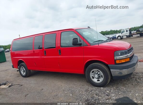 1GAZGPFG7H1230892 2017 CHEVROLET EXPRESS Red Вид задньої частини салону