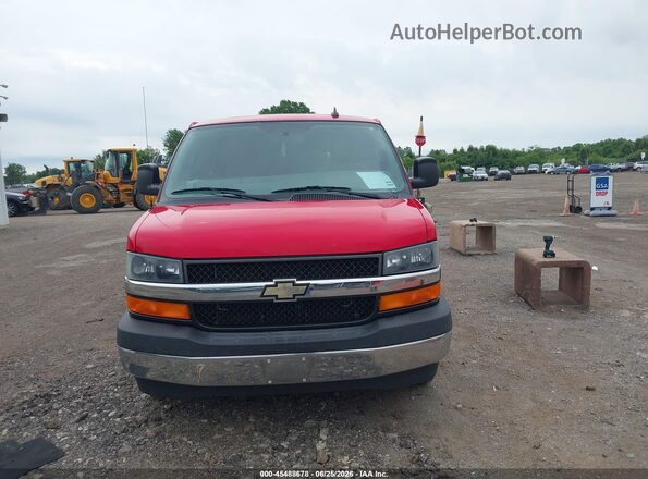 1GAZGPFG7H1230892 2017 CHEVROLET EXPRESS Red Вид щитка приладів