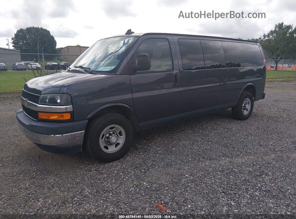 1GAZGPFG7H1271653 2017 CHEVROLET EXPRESS Gray Առջևի ձախ երեք քառորդ տեսարան