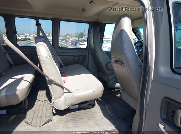 1GAZGPFG9J1299878 2018 CHEVROLET EXPRESS Silver Widok naklejki z numerem VIN