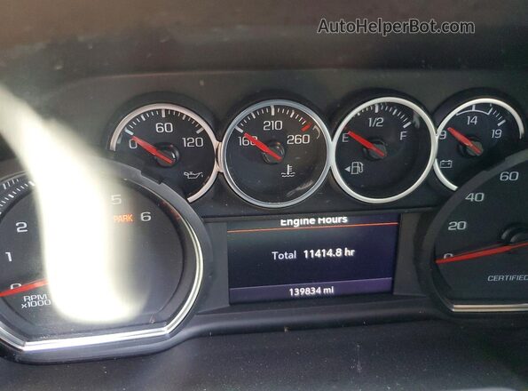 1GBSCLED4MR297423 2021 CHEVROLET TAHOE White Instrument cluster view