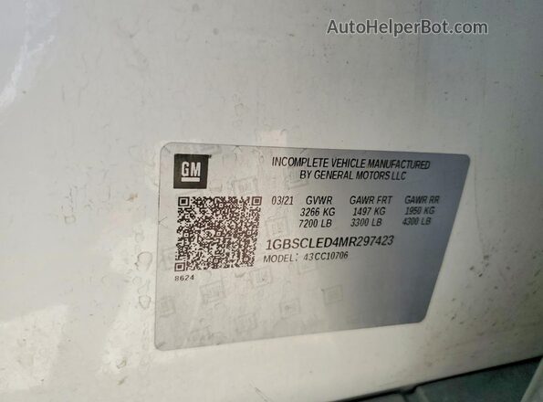 1GBSCLED4MR297423 2021 CHEVROLET TAHOE White Engine compartment view