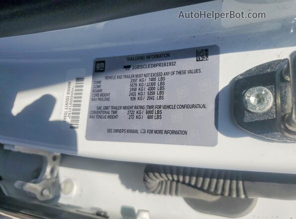 1GBSCLED8PR161932 2023 CHEVROLET TAHOE White Widok komory silnika