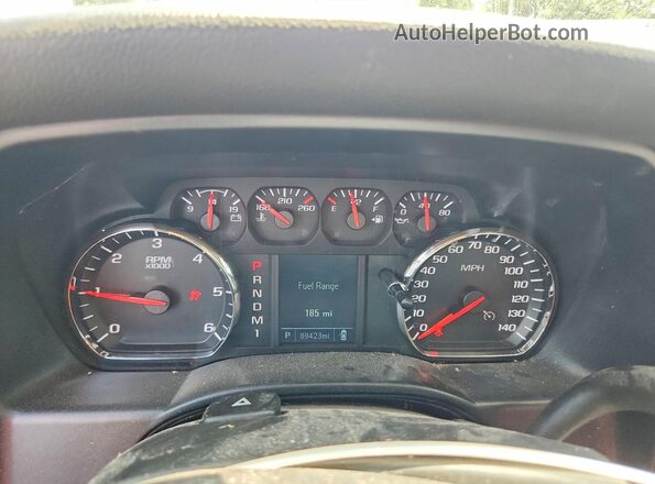 1GC0KYEG2GZ415499 2016 CHEVROLET SILVERADO Black Instrument cluster view
