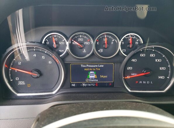 1GC0WLE71NF171110 2022 CHEVROLET SILVERADO White ხელსაწყოთა პანელის ხედი