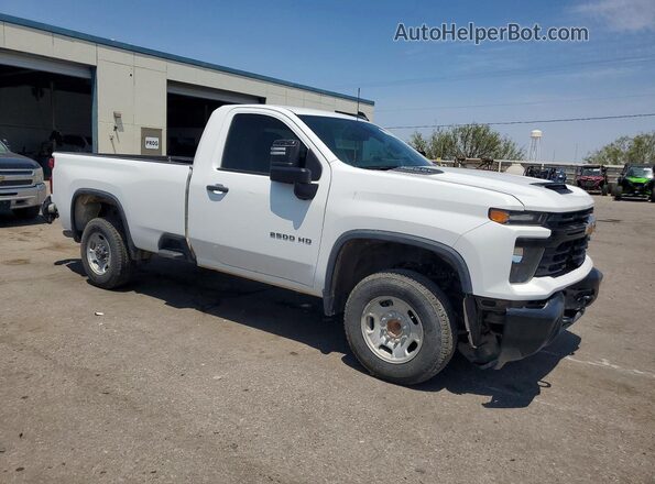 1GC0WLE74RF445664 2024 CHEVROLET SILVERADO Белый Передняя правая четверть