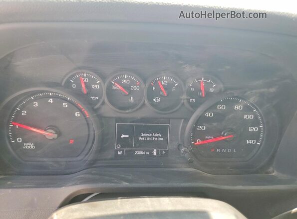 1GC0WLE74RF445664 2024 CHEVROLET SILVERADO Белый Вид щитка приборов