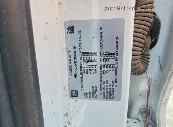 1GC10VEL0RU201729 2024 CHEVROLET SILVERADO White Widok komory silnika