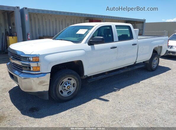 1GC1CUEG0JF256694 2018 CHEVROLET SILVERADO Белый Передняя левая четверть