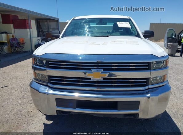 1GC1CUEG0JF256694 2018 CHEVROLET SILVERADO Белый Вид щитка приборов